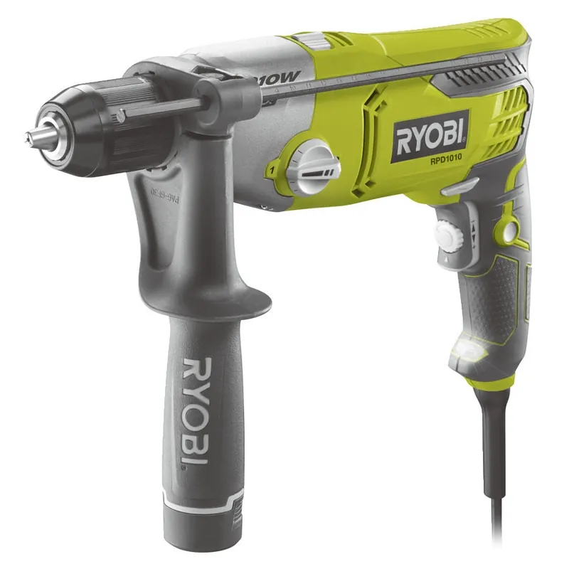 Ryobi 5133002058 RPD1010-K Perceuse à percussion 1010 Watt en mallette de transport
