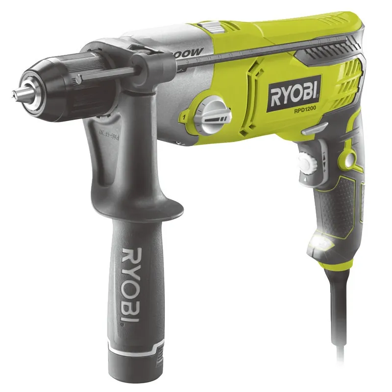 Ryobi 5133002067 RPD1200-K Perceuse à percussion 1200 Watt en mallette de transport