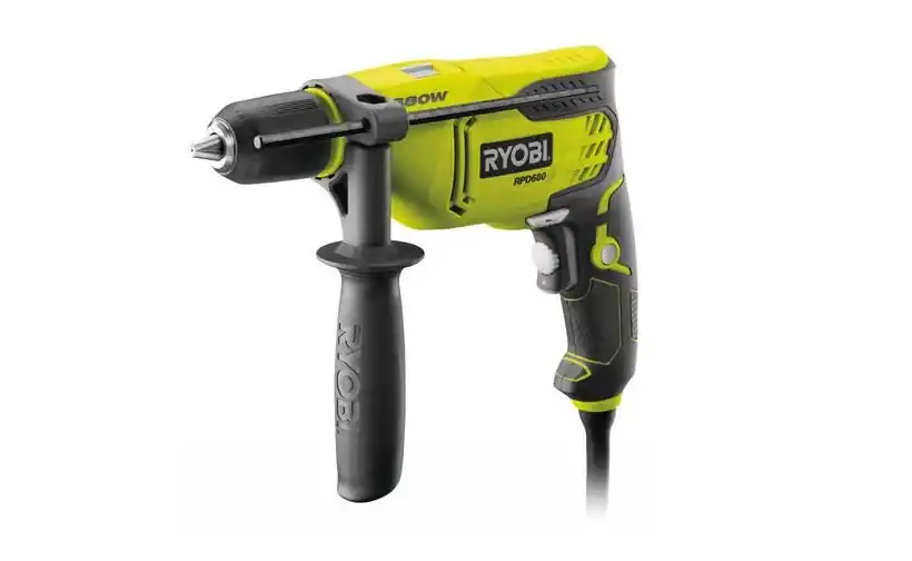 Ryobi 5133002016 Perceuse à percussion RPD680-K 680 Watt dans une mallette de transport