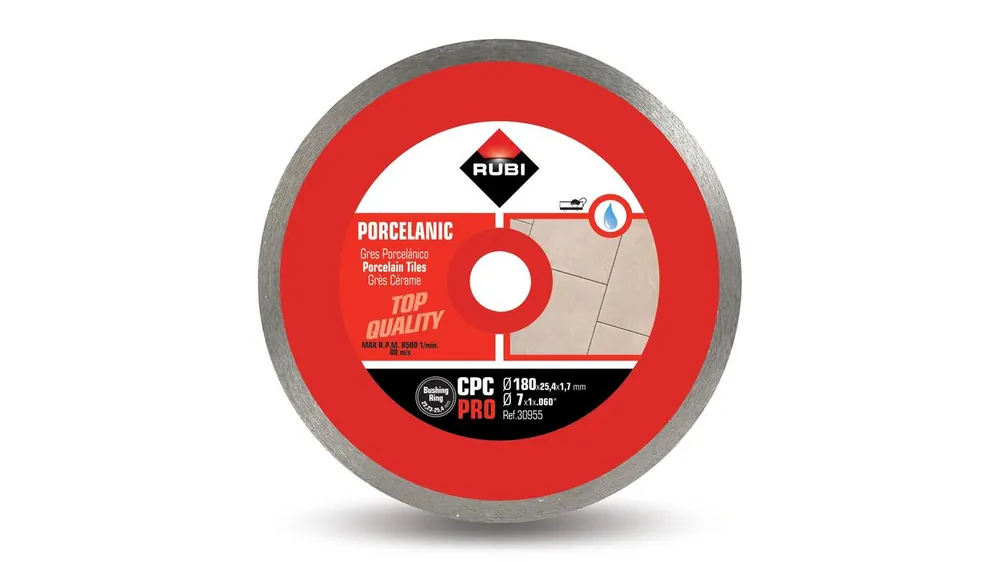 Rubi 30959 CPC-250 Pro 250 mm x 25,4 mm Scie diamantée Porcelaine