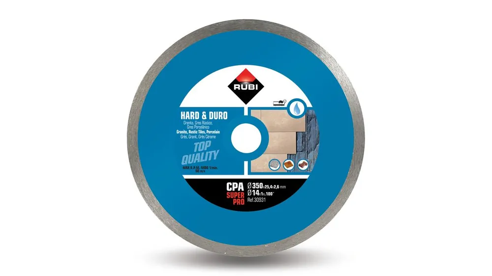 Rubi 30929 CPA-250 SuperPro 250 mm x 25,4 mm Scie diamantée dure
