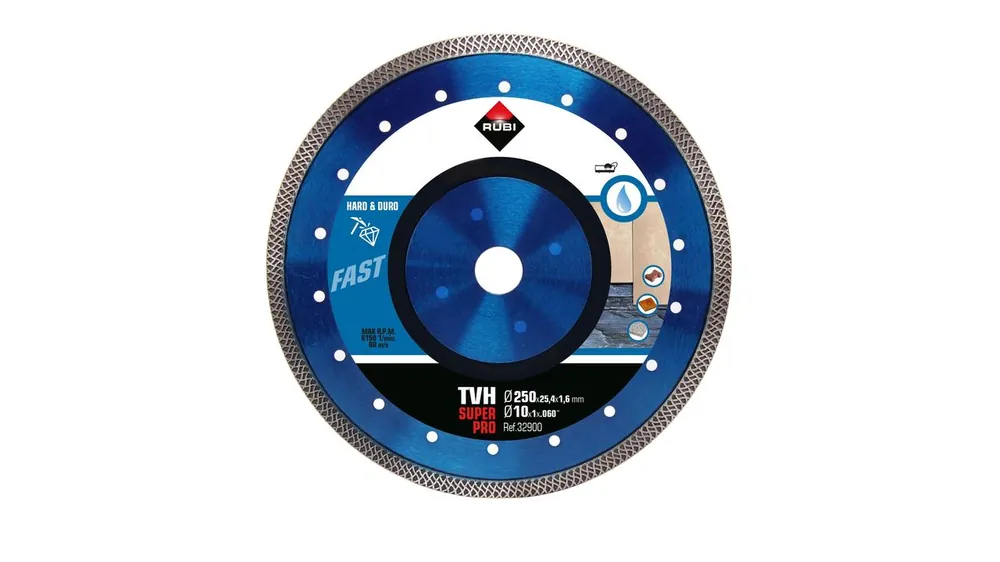 Rubi 31938 TVH-300 SuperPro 300 mm x 25,4 mm scie diamantée Turbo Hard