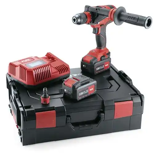 Flex-tools 482757 Perceuse sans fil DD 4G 18.0-EC 18V 5.0Ah Li-Ion en L-Boxx