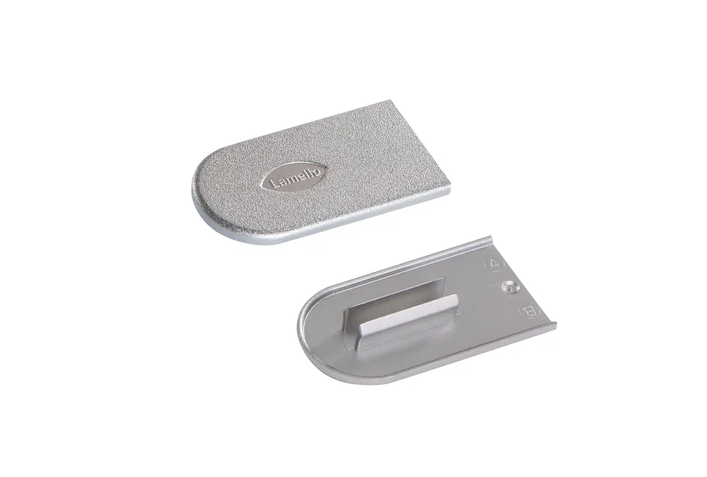 Lamello 186350C Couvre-cabine 100 pièces Metal Look Silver