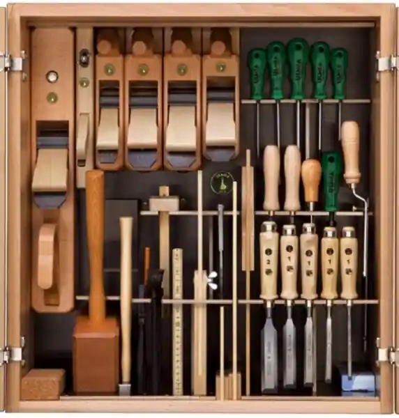 Ulmia 304 Jeu d‘outils 37 pièces pour le menuisier