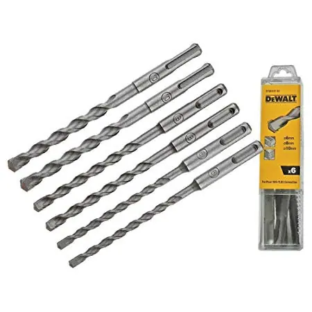 DeWalt Accessoires DT60302-QZ SDS+ 6pc Jeu de forets dans un tube en plastique