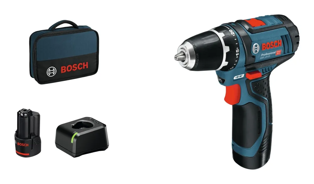 Bosch Bleu 060186810F Perceuse-visseuse GSR 12V-15 2Ah