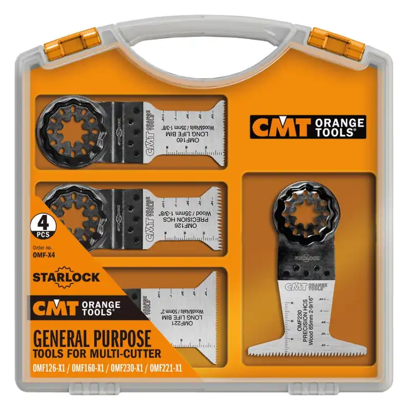 CMT OMF-X4 Ensemble multifonctionnel de 4 pièces pour outils multiples oscillants