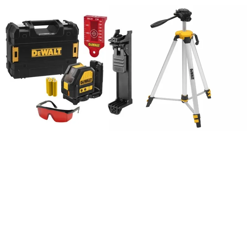 DeWalt DCE088LRTRI Laser croix autonivelant à faisceau rouge + trépied DE0881T