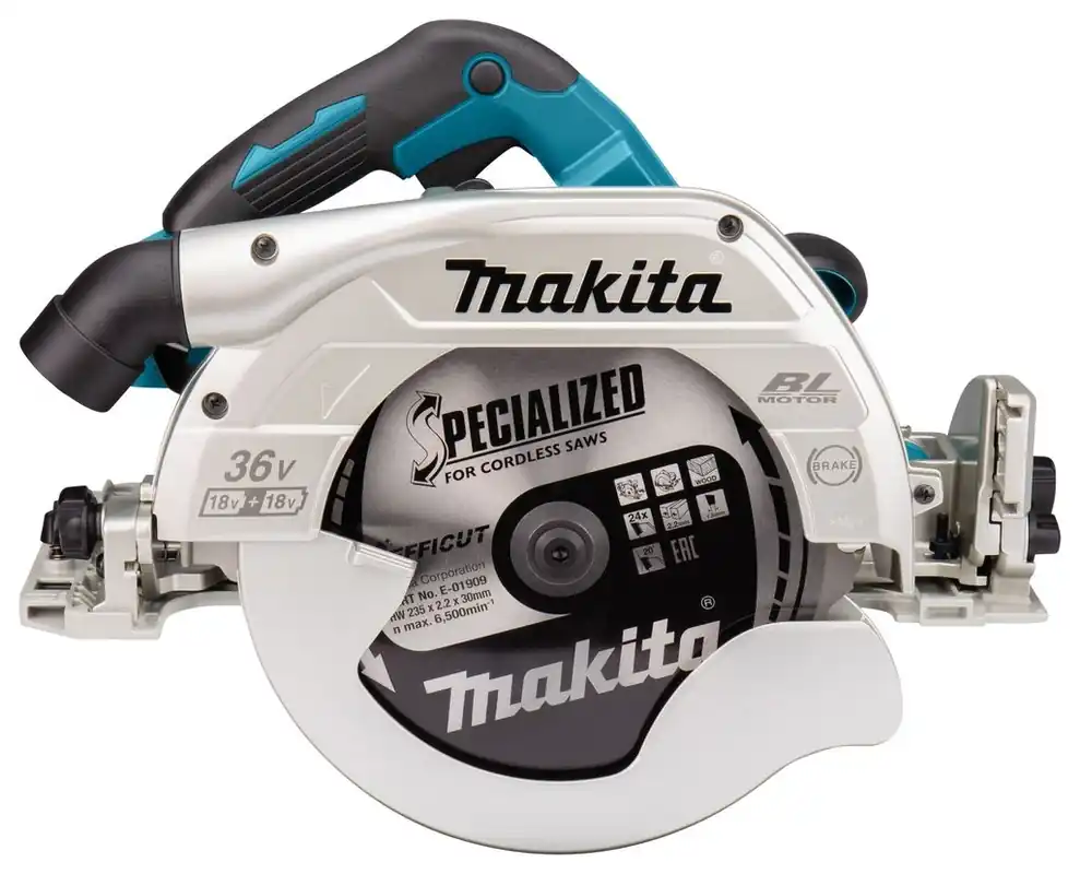 Makita DHS900Z Scie circulaire sans fil 235mm 2 x 18V hors batteries et chargeur