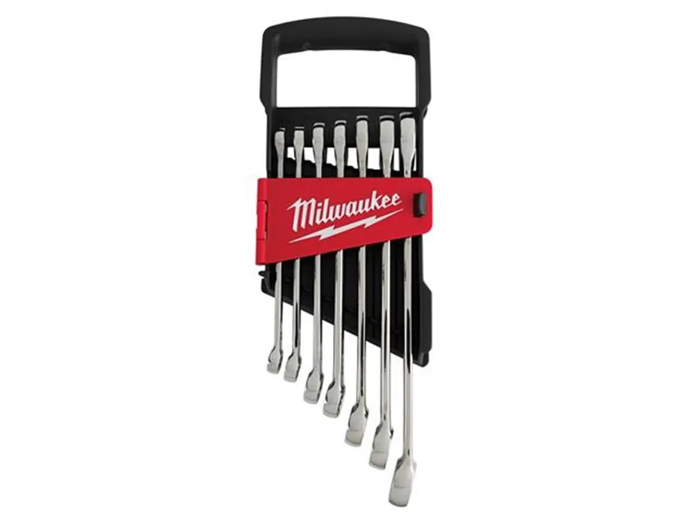 Milwaukee Accessoires 4932464993 Milwaukee Set de 7 clés à cliquet métriques MAX BITE
