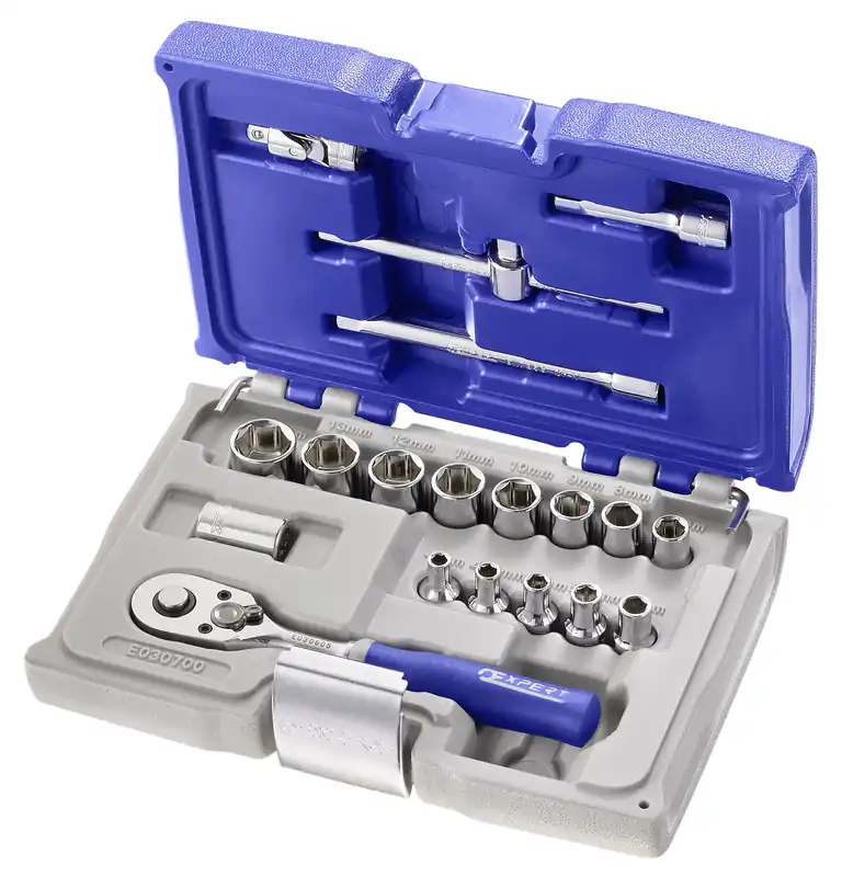 Facom Expert E030700 Expert Mallette avec douilles et accessoires 1/4" - 19 pièces