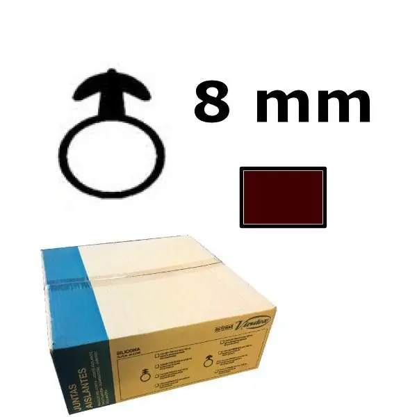 Virutex 1204082 Isolation en silicone pour RA17D - FS2 diamètre 8 mm brun 100m