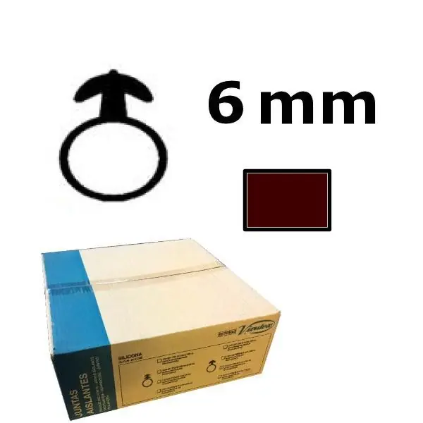 Virutex 1204087 Isolation silicone pour RA17D - FS4 diamètre 6 mm brun 100m