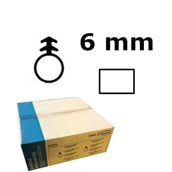 Virutex 1204186 Isolation en silicone pour RA17D - FS3/B diamètre 6 mm blanc 100m