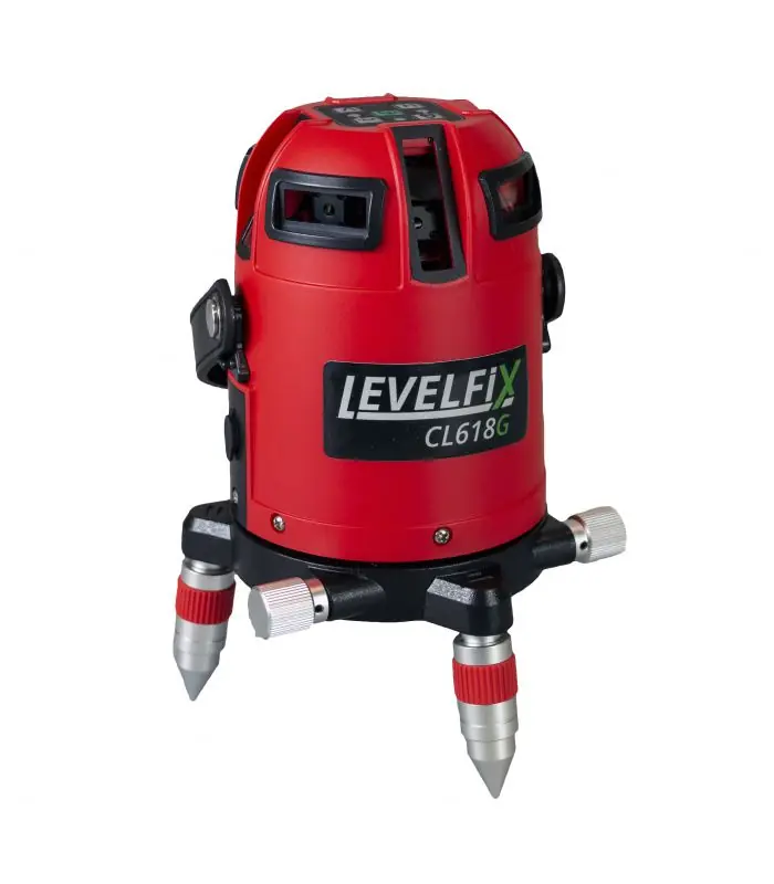 Levelfix 554033 CL618G Laser vert multi-lignes motorisé + Récepteur