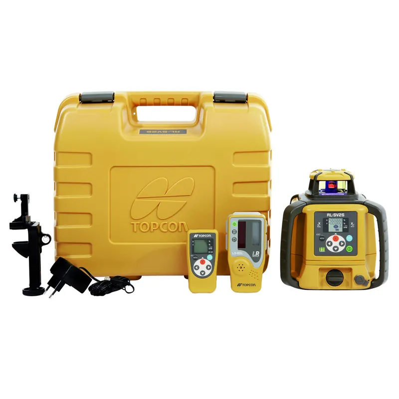 Topcon 555028 RL-SV2S SET Dual Slope Laser + Récepteur LS80L + Trépied 2.7 mtr + Planche de mesure