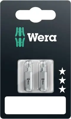 Wera 05073315001 867/1 Z SB SiS Embout Torx T 25 Acier à outils, allié, résistant D 6.3 2 pièce(s)