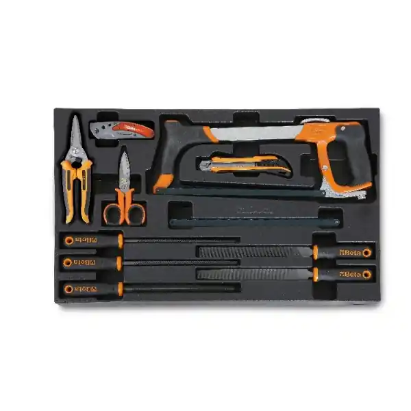 Beta 024240284 T284 Ensemble d‘‘outils de frappe et de limes 10 pièces