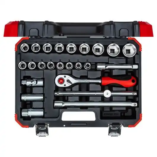 Gedore RED 3300055 R69003024 Jeu de clés à douille 1/2" SW 10-32 mm 24 pièces