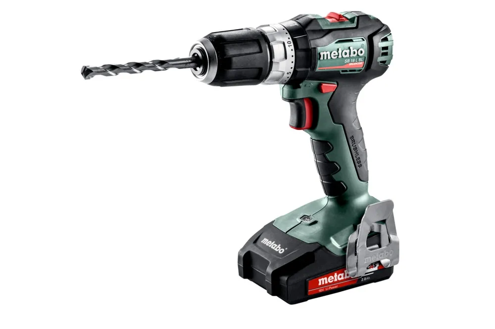 Metabo 602331500 Perceuse à percussion sans fil SB 18 L BL 18 Volt 2.0 Ah Li-ion