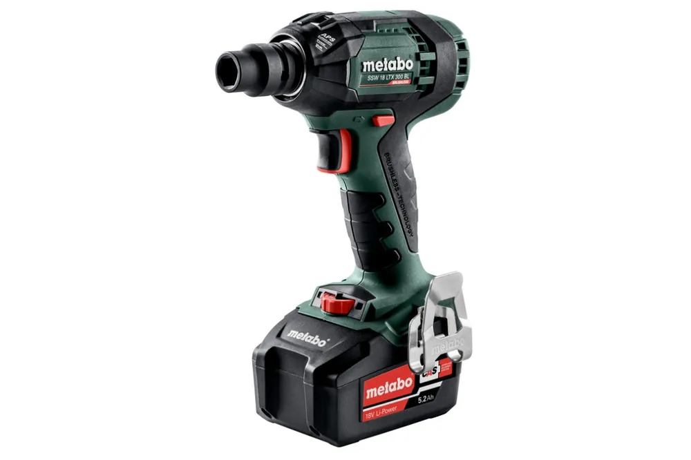 Metabo 602395650 SSW18LTX 300 BL Clé à chocs à batterie 18V 5.2Ah Li-Ion