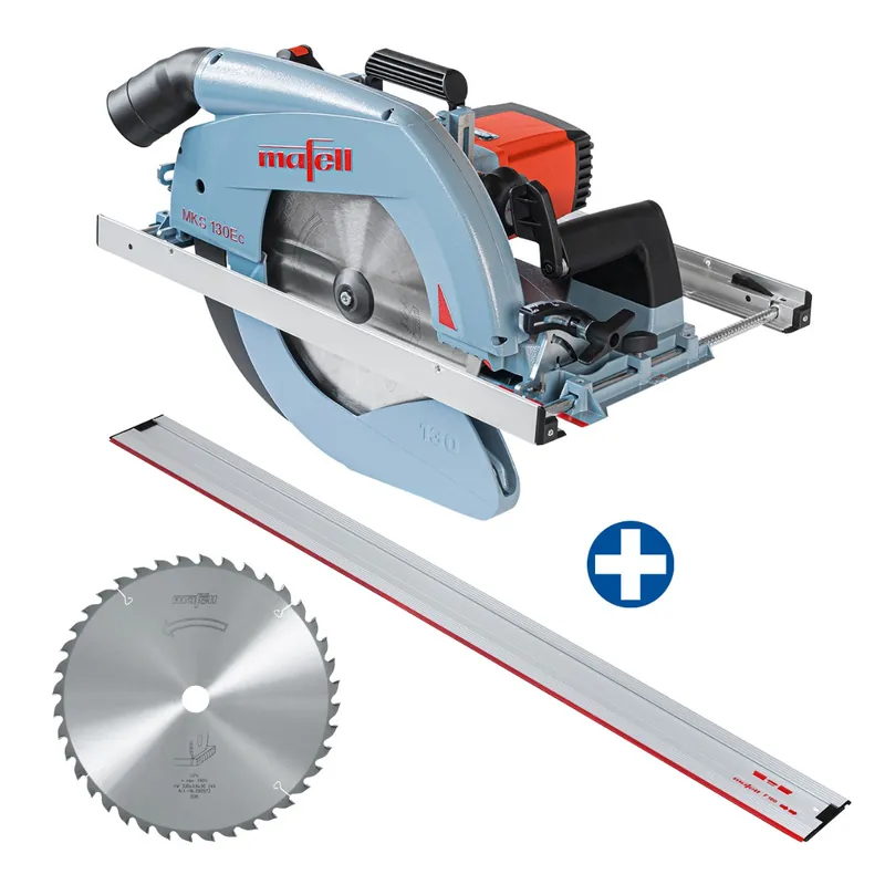 Mafell 1P0183 MKS130Ec Scie circulaire de charpentier + rail de guidage F160 + lame de scie-HM 330 x 2.2/3.6 x 30 mm, Z 40, WZ