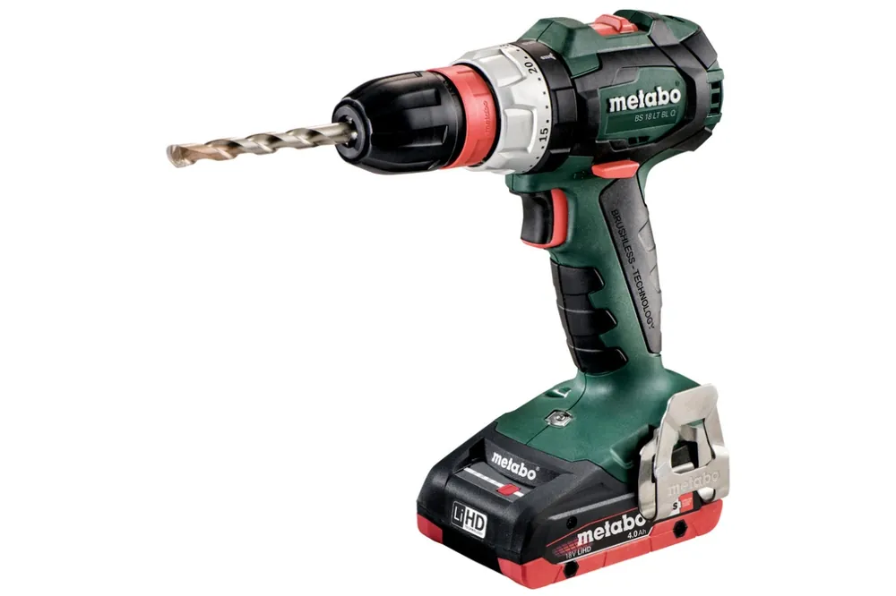 Metabo 602334800 BS 18 LT BL Q Perceuse sans fil compacte 18 Volt 4.0 AH LiHD