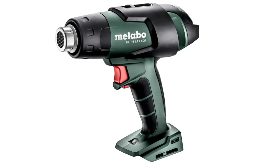 Metabo 610502840 HG 18 LTX 500 Pistolet à air chaud sans fil 18V hors batteries et chargeur