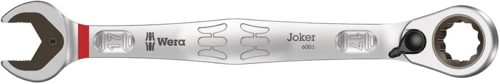 Wera 05020072001 6001 Joker Switch Clé à douille et à anneau, réversible, 17 x 225 mm