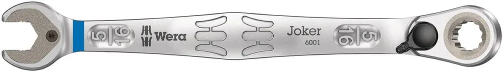 Wera 05020075001 6001 Joker Switch Clé à douille et à anneau, réversible, pouce, 5/16" x 144 mm