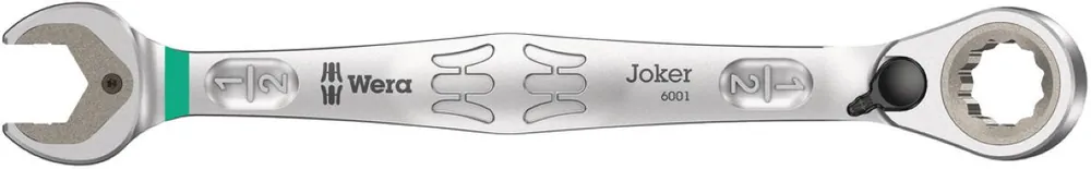 Wera 05020078001 6001 Joker Switch Clé à douille et à anneau, interchangeable, pouce, 1/2" x 171 mm
