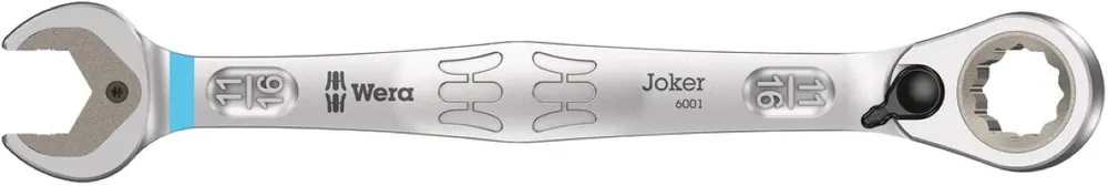 Wera 05020081001 6001 Joker Switch Clé à douille et à anneau, réversible, pouce, 11/16" x 234 mm