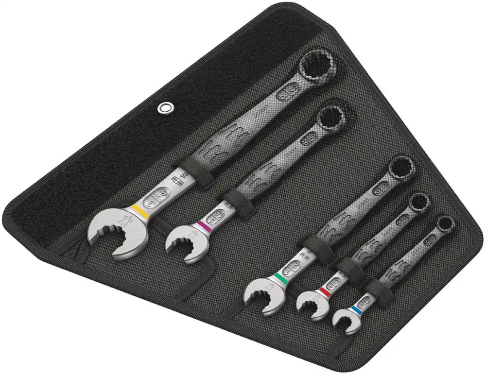 Wera 05020240001 6003 Joker 5 Imperial set 1 Jeu de clés à anneaux, un pouce, 5 pièces