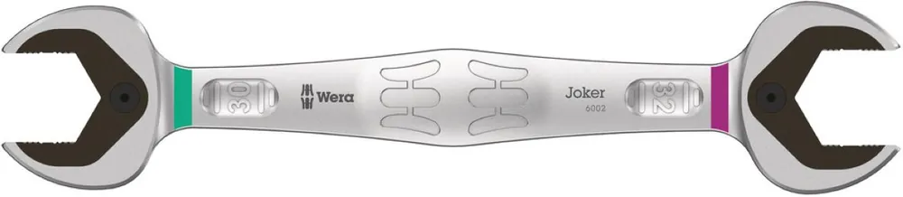 Wera 05020264001 6002 Joker Clé à fourche double, 30 x 32 x 305 mm