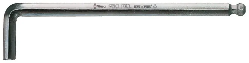 Wera 05022050001 950 PKL Clé à goujon, métrique, chromée, 1,5 x 90 mm
