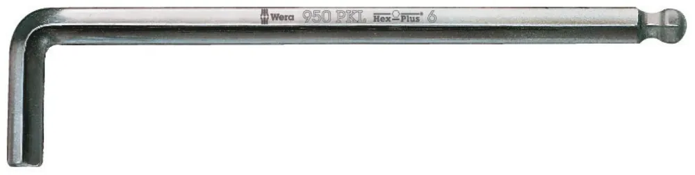 Wera 05022064001 950 PKL Clé Allen, métrique, chromée, 8 x 200 mm