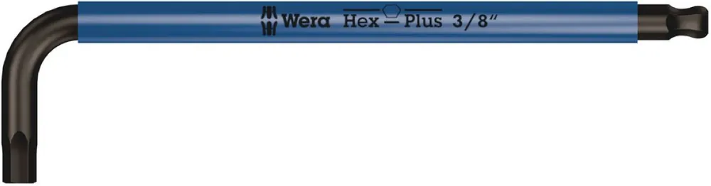 Wera 05022638001 950 SPKL Clé Allen multicolore, pouce, 3/8" x 224 mm