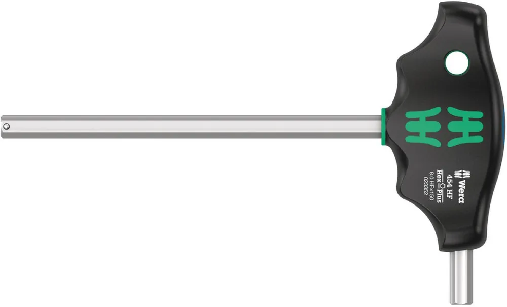 Wera 05023352001 454 HF Tournevis hexagonal avec fonction de maintien, 8 x 150 mm