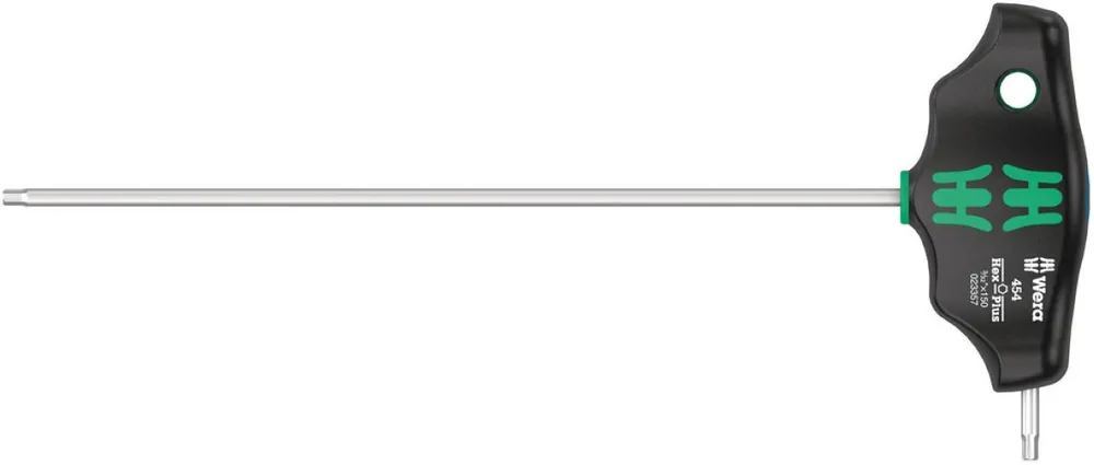 Wera 05023357001 454 Tournevis hexagonal Imperial Poignée et T Hex-Plus avec fonction de maintien, mâle, 3/32" x 150 mm