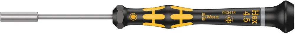 Wera 05030418001 1569 Tournevis à capuchon ESD, 4,5 x 60 mm