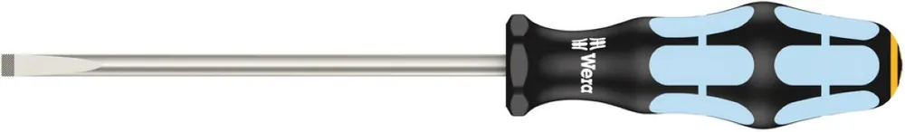 Wera 05032004001 3335 Tournevis à lame coupante, acier inoxydable, 1 x 5,5 x 125 mm