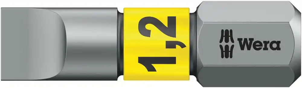 Wera 05056068001 800/1 BTZ Embouts pour vis à fente, 1.2 x 6.5 x 25 mm
