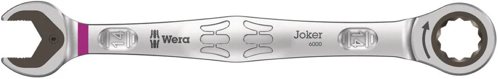 Wera 05073274001 6000 Joker Clé à douille et à anneau, 14 x 188 mm