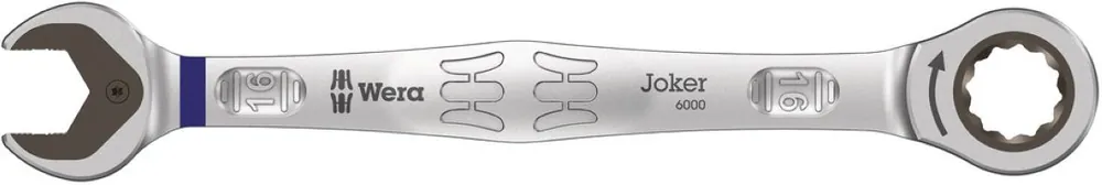 Wera 05073276001 6000 Joker Clé à douille et à anneau, 16 x 212 mm