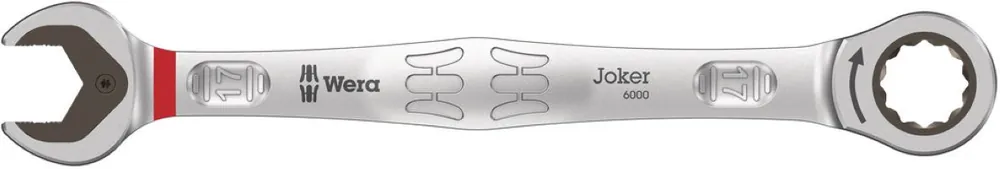 Wera 05073277001 6000 Joker Clé à douille et à anneau, 17 x 224 mm