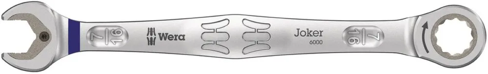 Wera 05073282001 6000 Joker Clé à douille et à anneau, pouce, 7/16" x 165 mm