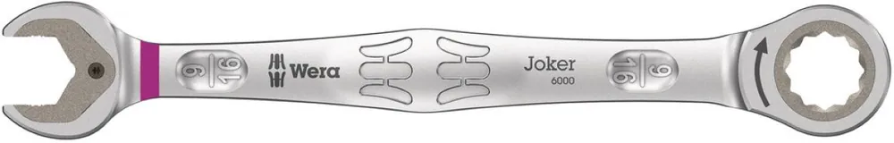 Wera 05073284001 6000 Joker Clé à douille et à anneau, pouce, 9/16" x 188 mm