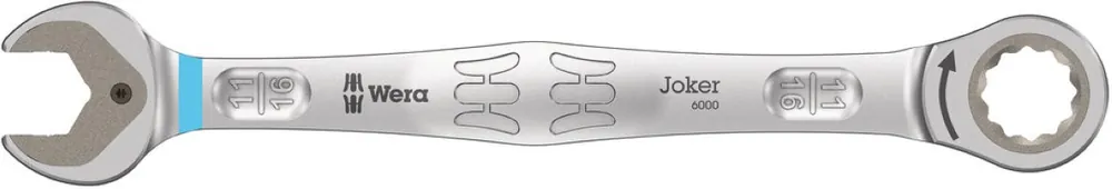 Wera 05073286001 6000 Joker Clé à douille et à anneau, pouce, 11/16" x 235 mm