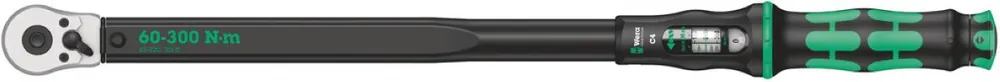 Wera 05075623001 Clé dynamométrique Click-Click-Torque C 4 avec cliquet inverseur, 1/2" x 60-300 N m